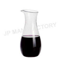 670ml hot sale print logo wine decanter without handle
