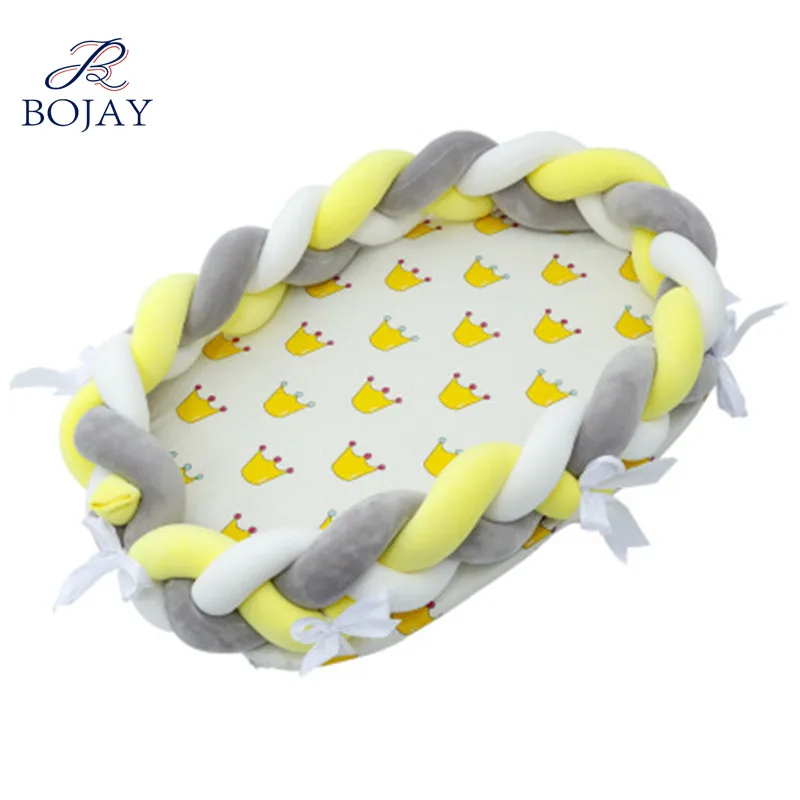 Toddler Baby Sleep Nest Braid Crib Bumper Newborn Nest Bed Baby sleeper Gift