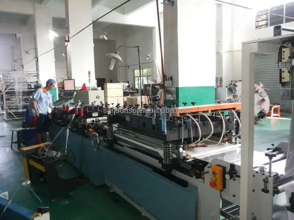 3/4 side seal bag making machine with stand up zipper function pouch machine