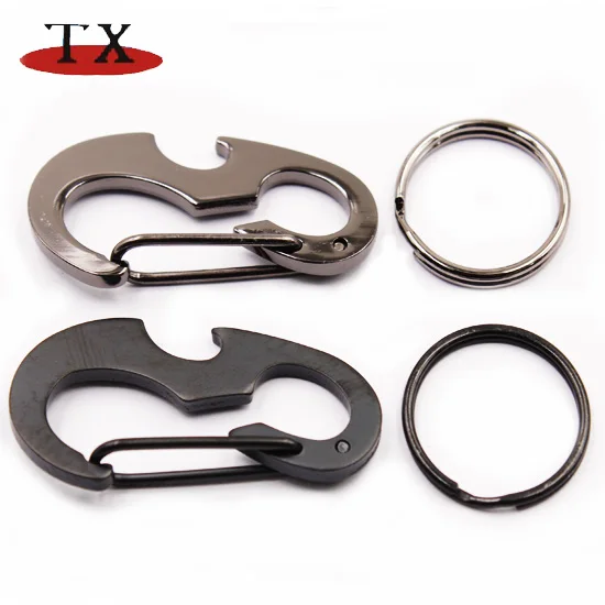 Металлический брелок для открывания бутылок с