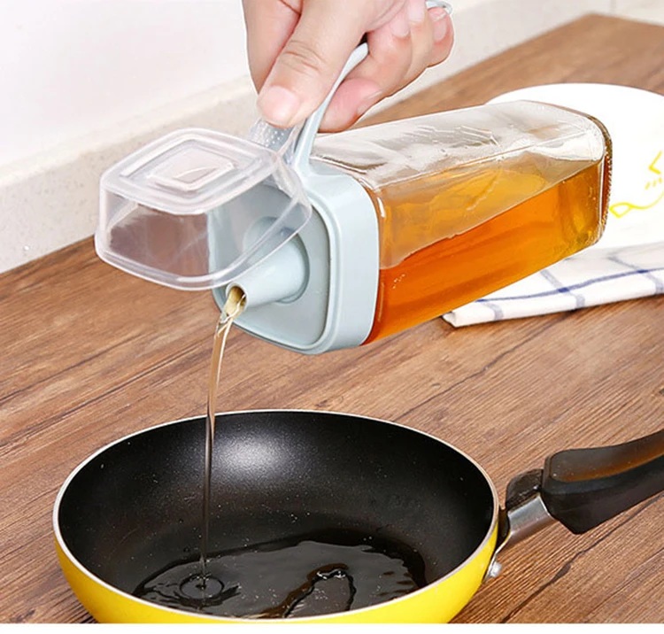 Glass oil bottle sesame oil bottle, glass oil and vinegar bottle,cooking oil glass can