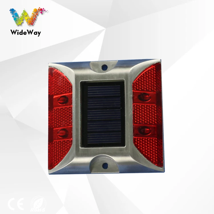 10 Years Factory Traffic Safety IP53 Aluminum Cat Eye LED Reflective Flashing Solar Road Studs