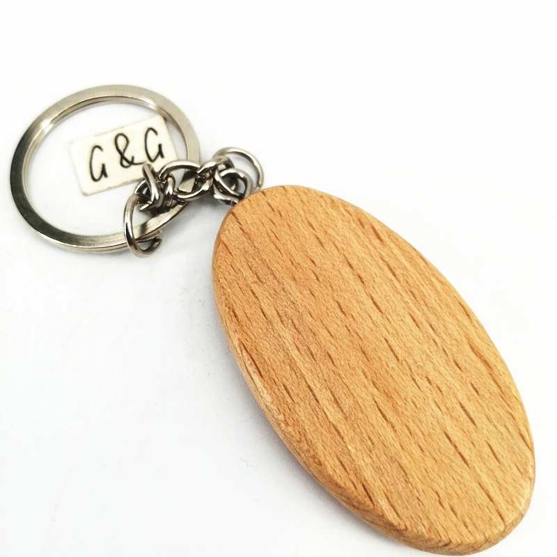 Оптовая продажа заводской логотип квадратный деревянный брелок