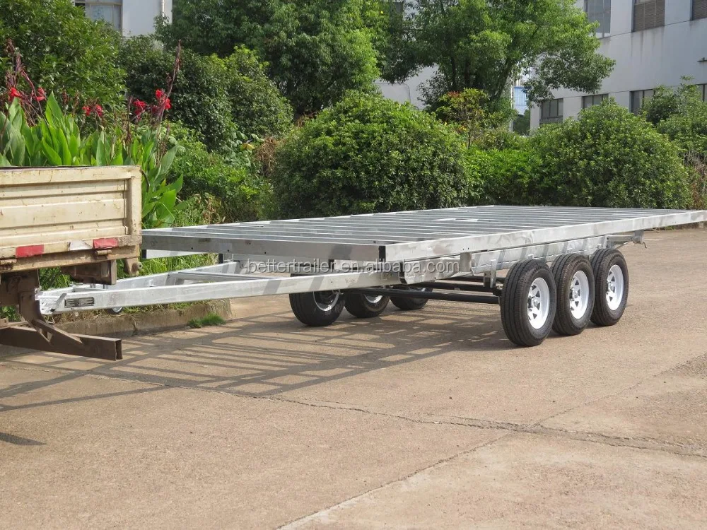 heavy duty triple axles movable  tiny house container trailer