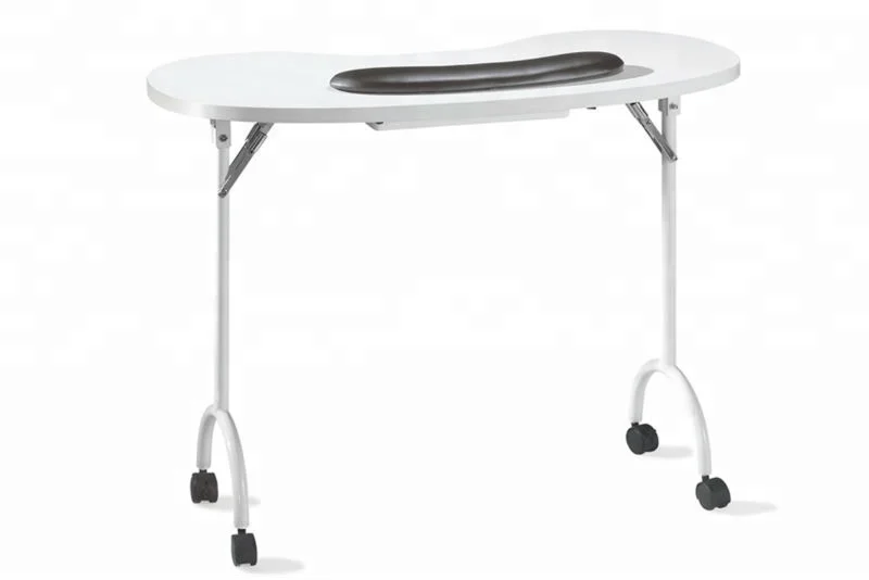 Folding manicure and nail polish table portable salon furniture set