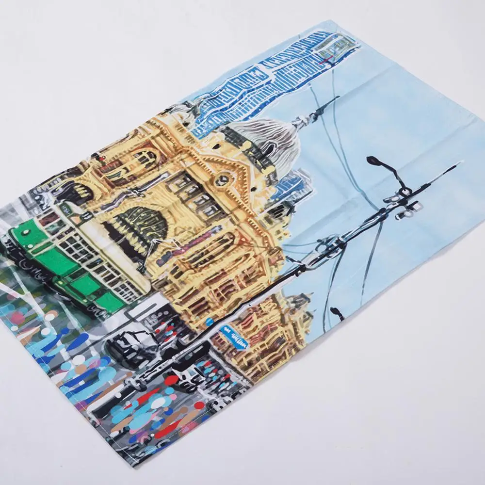 
HY Custom Printed Kitchen Bamboo Tea Towel set Wholesale 