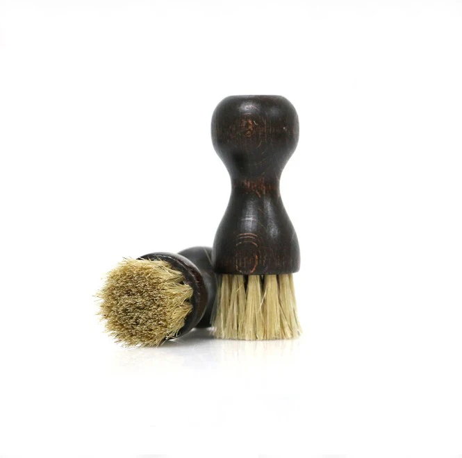 
30 Years Professional manufacturer Shoe Shine Brushes with Pig Hair 