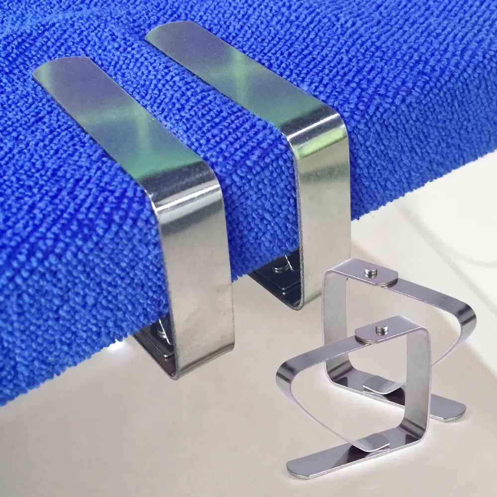 
Custom sheet metal stamping stainless steel metal table skirting clip table cloth clip 