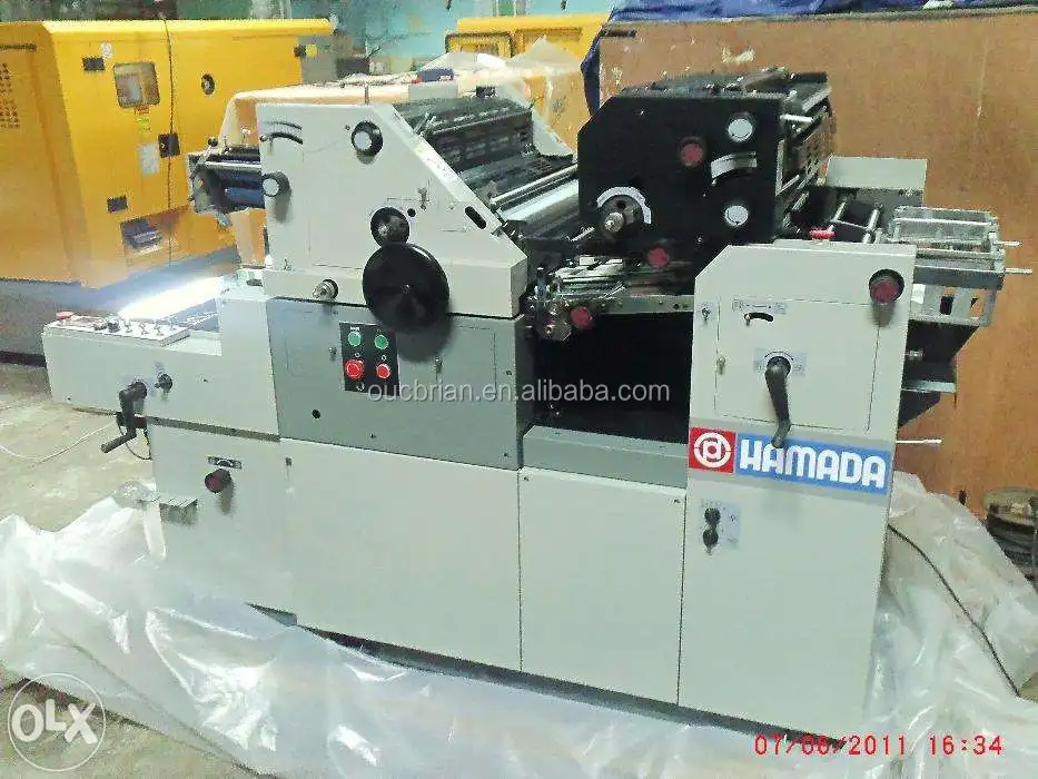 USED Hamada Offset Printer with numbering machine