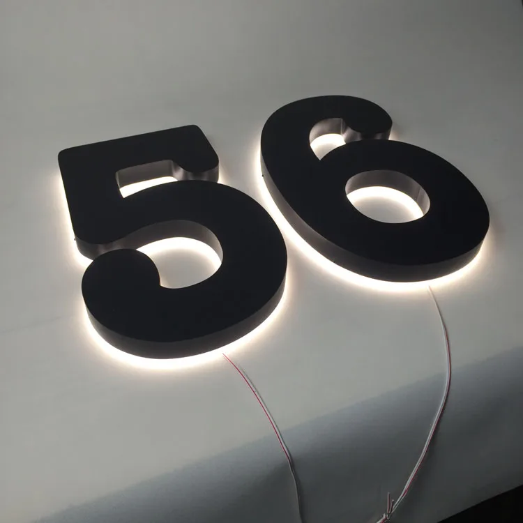 Wholesale light up house numbers sign led backlit house number Sign backlit led sign letters