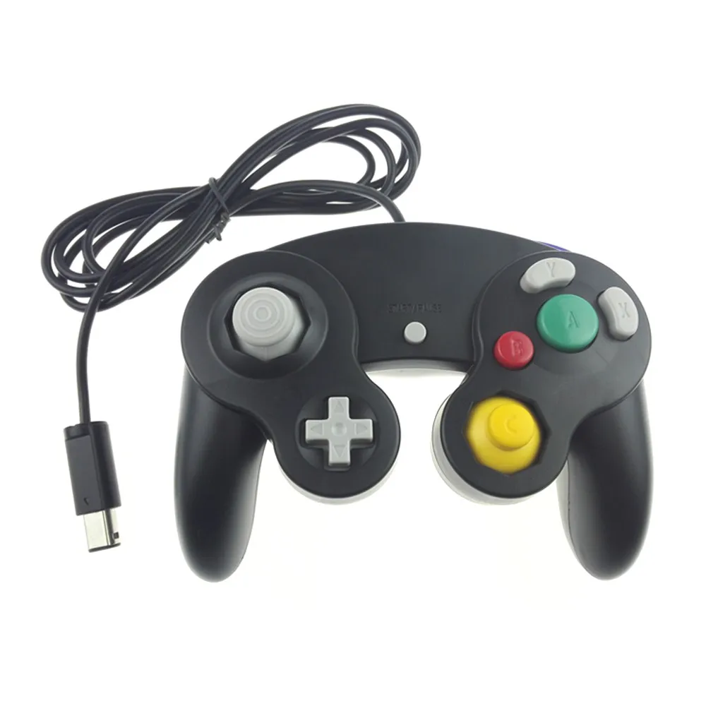 Cheap for gamecube NGC controller black wired joysticks for Nintendo GameCube