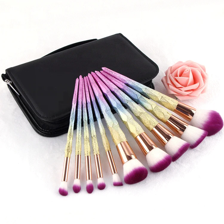 Arrivals Cosmetic Brush Pink Makeup Brushes Set Trending Products New with PU Bag Eye Shadow Synthetic Hair Foundation Brush