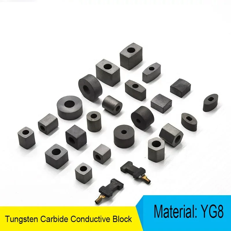Wire Cut Parts Tungsten Carbide Conductive Block 22.5*14.5*17mm for EDM Wire Cutting Machine