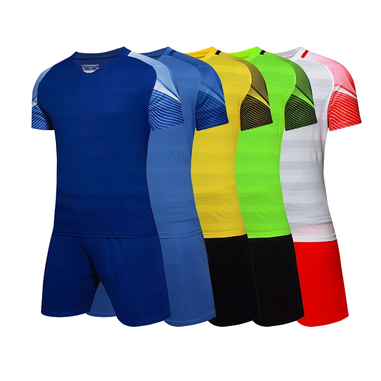 
Wholesale colorful custom football jersey soccer set for 2021 