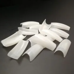 500 шт. естественный цвет французский стиль акриловый УФ-гель Ложные для Неил арта украшения для кончиков ногтей