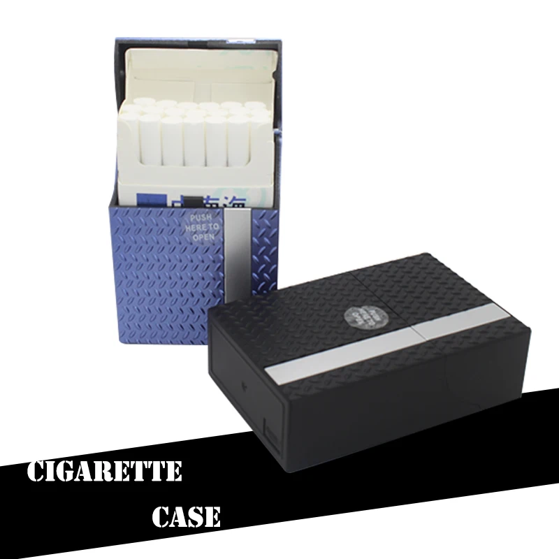 China factory wholesale aluminum material King size cigarette case cigarette holder with unique stickers