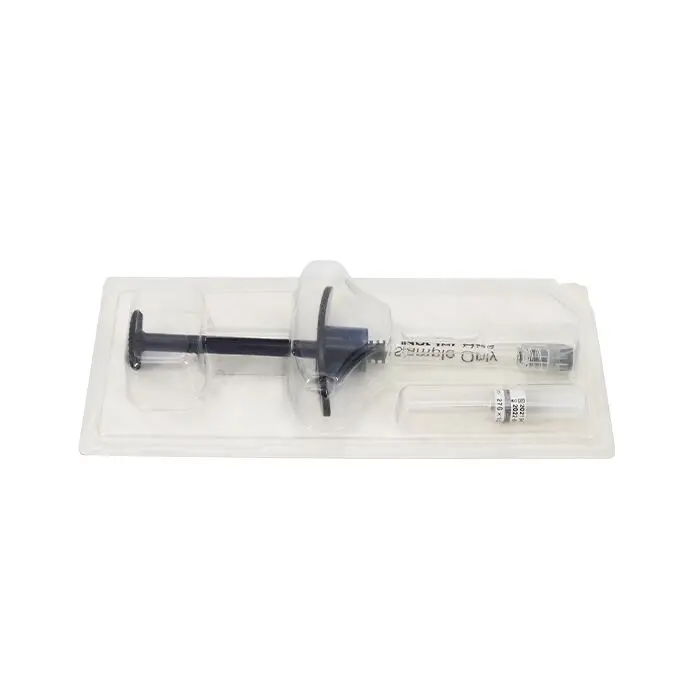 Custom PETG Syringes Disposable clear Blister Packaging Clamshell PET