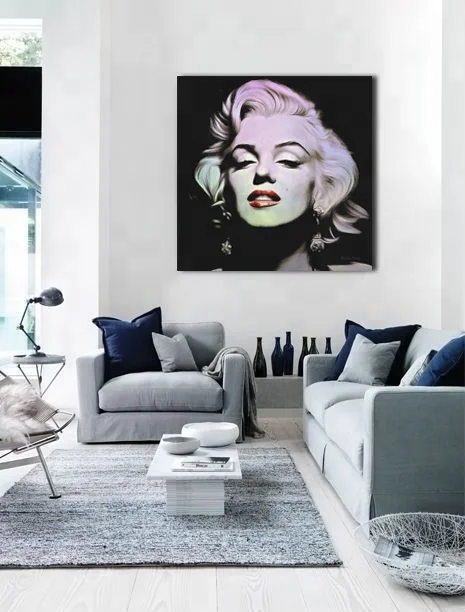 Hand painted Marilyn Monroe famous women head portrait oil paintings by skillful artist