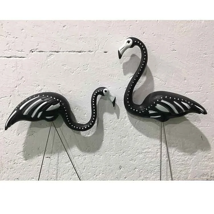 Plastic yard pink flamingo lawn ornament pink flamingo garden yard stakes