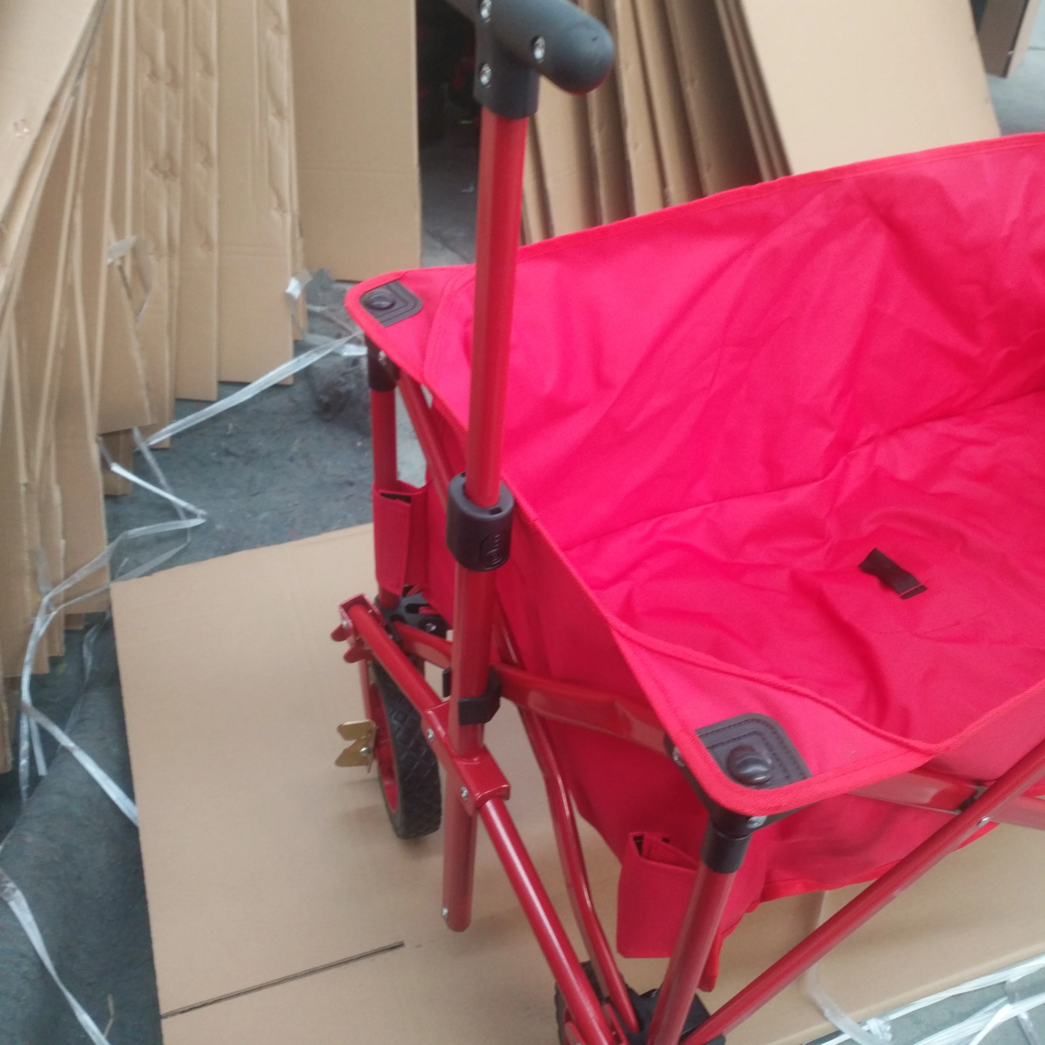 
Customized 4 wheel Heavy Duty Utility Collapsible wagon Camping Picnic Events Concerts Shopping Beach Garden Folding Trolley 