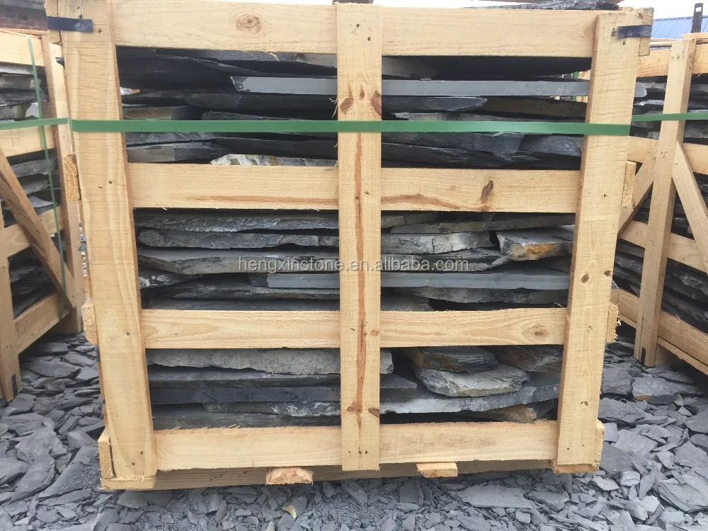Factory Direct Sales Cheap Thick Natural Surface Round 30 cm Landscaping Slate Rock Natural Slate Paving Slate Blocks