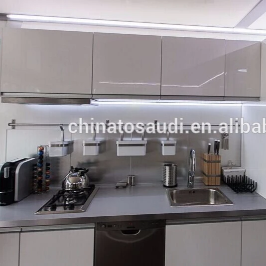 
Modern pink lacquer kitchen cabinets/custom colors 