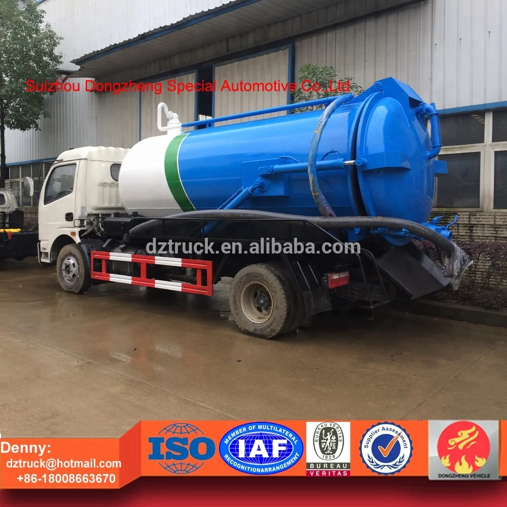 6 m3 sewer cleaning truck, 6000 liters sewage tank truck, 6 cbm sewer tanker truck for sale