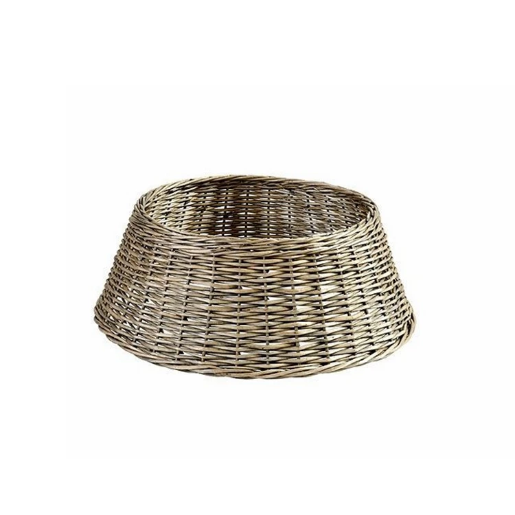
Cheap Large handmade white Wicker rattan Christmas Tree Skirt 