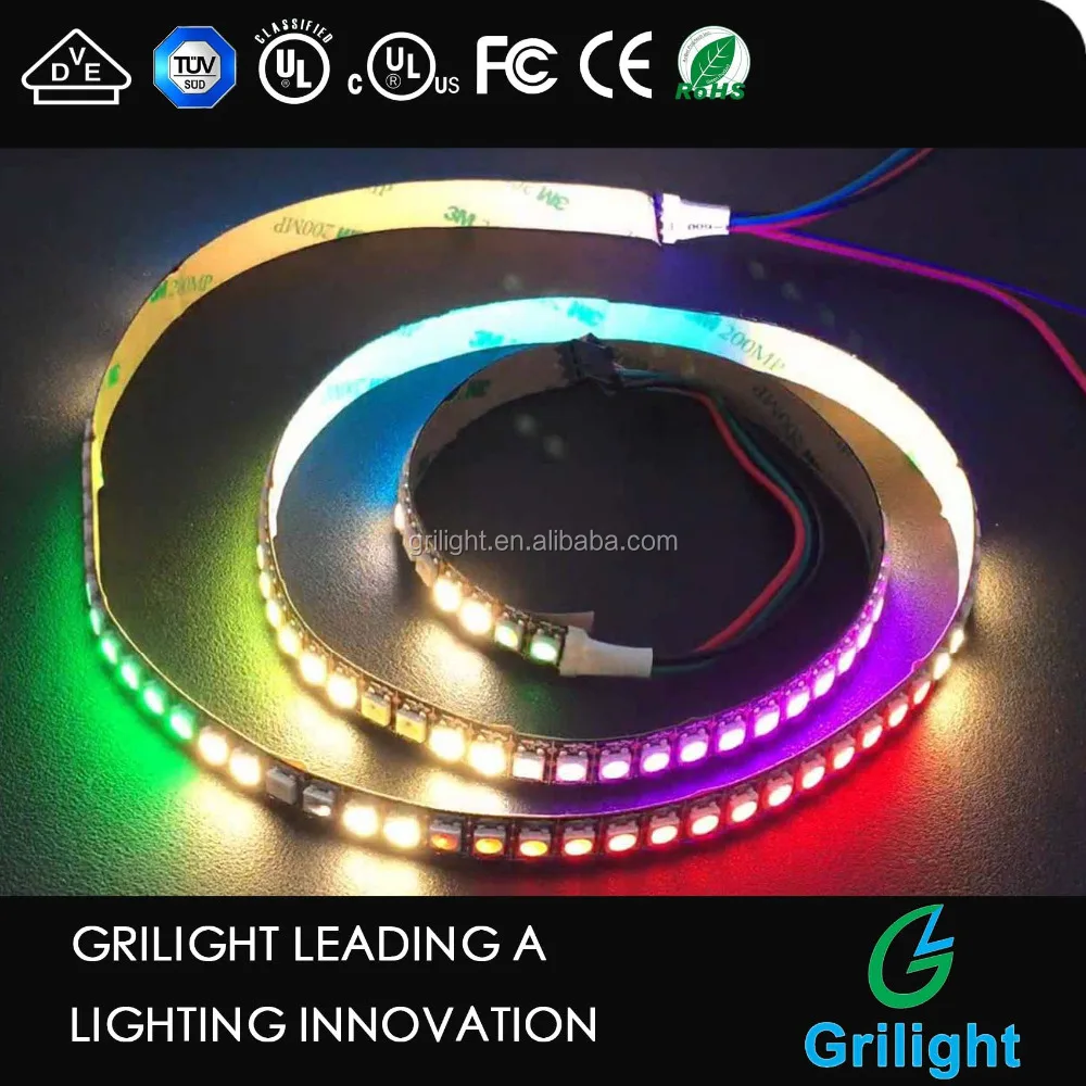 DC5V RGB/RGBW 4 канала sk6812 адресуемых rgbw Светодиодная лента 30led 60led 144led