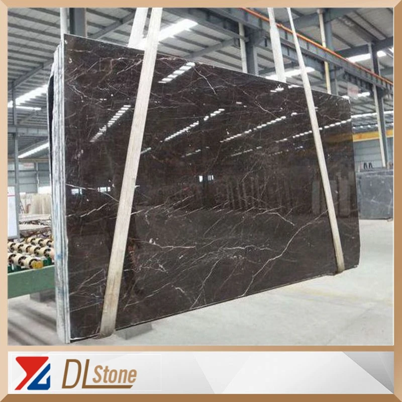 Wholesale 2cm Marble Polished St.Laurent Brown Marble Stone Tile Slabs Floor