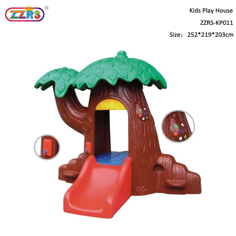 fast delivery outdoor games  plastic slide toys big mushroom kids play house