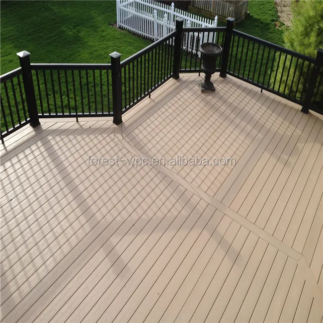 Wood Floor Type and Outdoor Wood Extruded Plastic Composite Deck WPC Decking Manufacture