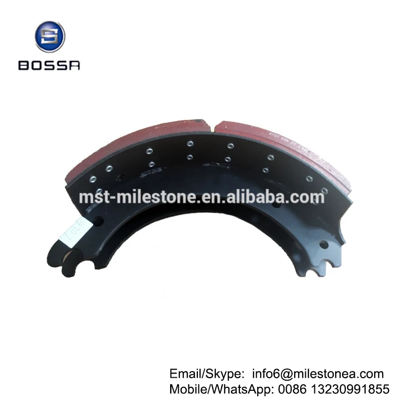 Truck parts brake shoe 4707 assembly for meritor