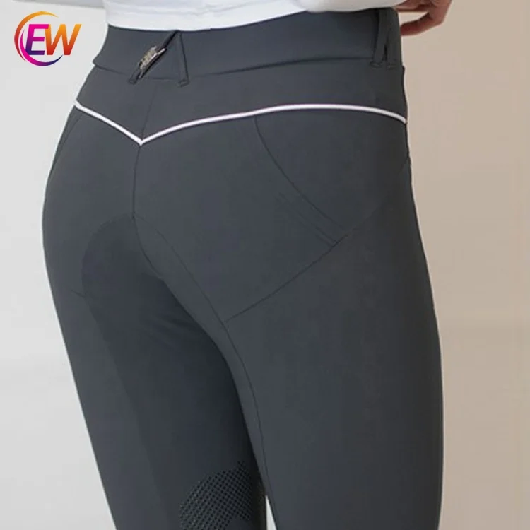 Horse Women Active Silicone Grip Full Seat Riding Pants Equestrian
