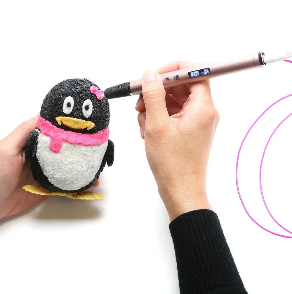 Оптовая продажа 3D печать с дисплеемй на ручка поддержка PLA ABS нити DIY подарок для малыша Ce кварцевой ручкой стимулирования сбыта OLED экран 10 Вт 0 7