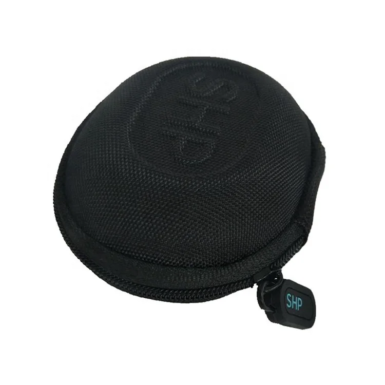 Earbud Carry Case Ali Hot Sale Anti-scratch Oval Eva with Customized Logo Guohui Earphone Case Eva EVA & Nylon 7 to 10 Days