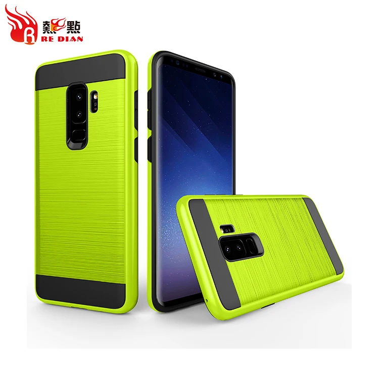 New Design Brushed High Protective Phone Back Case Shockproof Case for Samsung S9 Plus