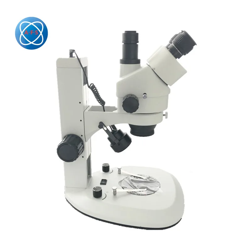 E0745-CLTS LED Digital Stereo 7X-90X Magnification Trinocular Microscope with Camera interface