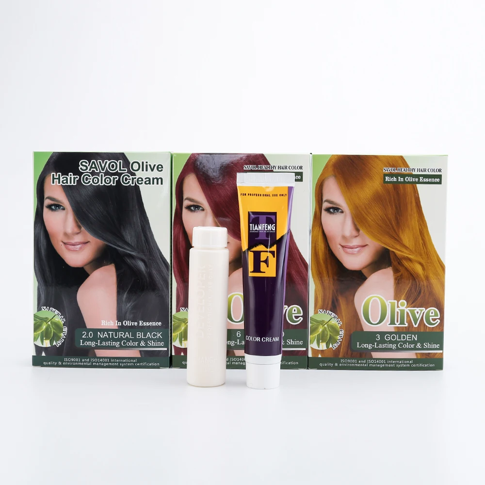 Rich olive essence natural hair charm 60ml*2 health hair color for women