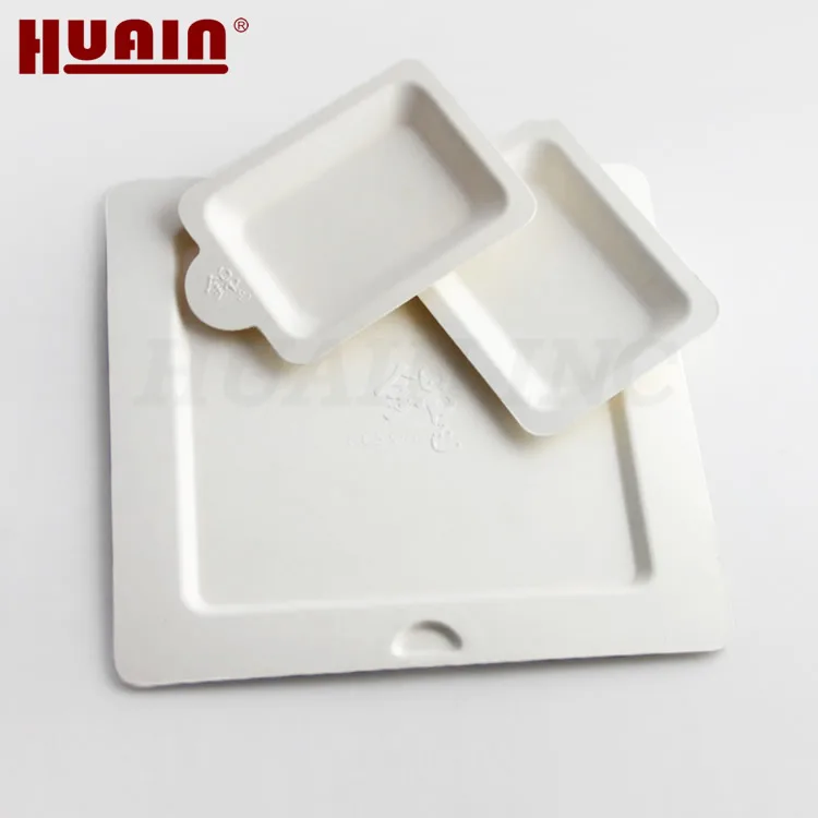Eco Friendly Custom Card Pulp Wet Pressing High Density Molded Pulp Tray Paper Packaging