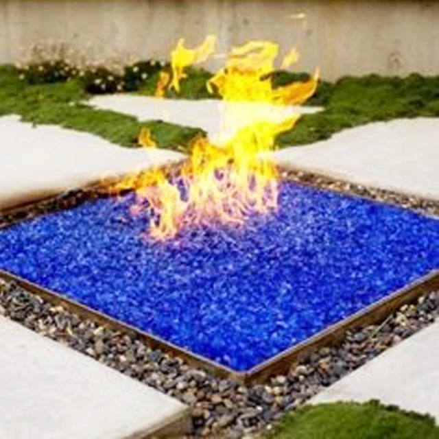 Decorative Glass Rocks for Gabion and Garden Fireplace