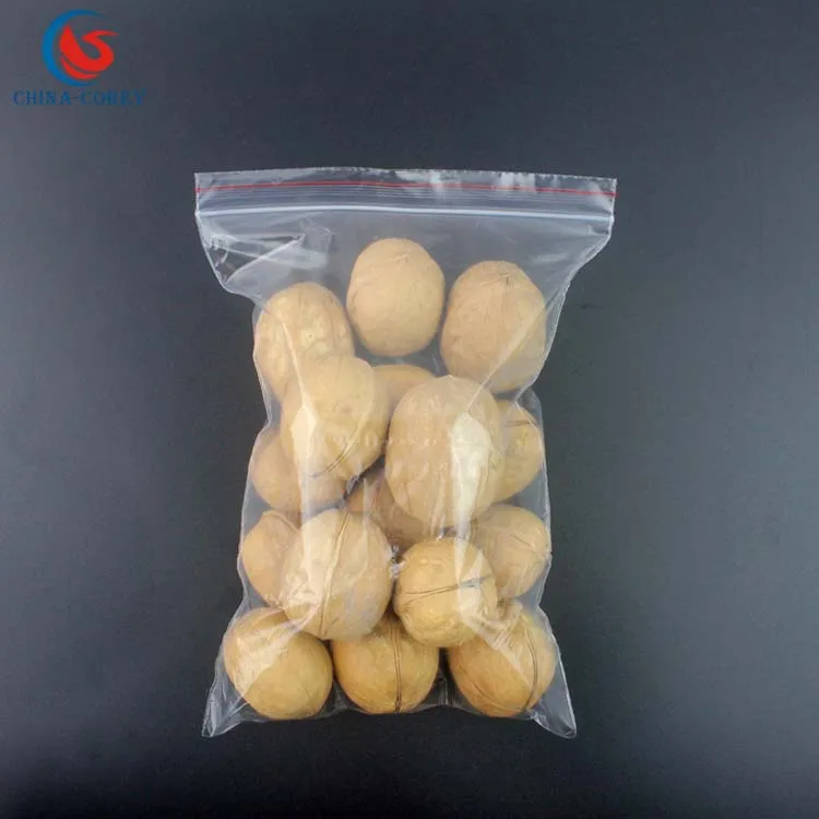 
100pcs/lot food Zip lock Reclosable Plastic Poly Clear Bags Vacuum Bag 