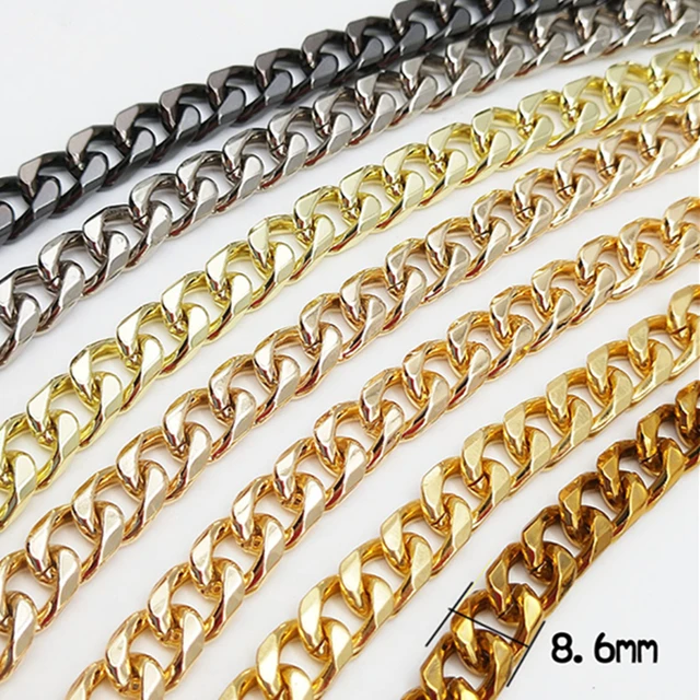 Bag chain strap non-fading metal shoulder strap shoulder slung chain detachable strap