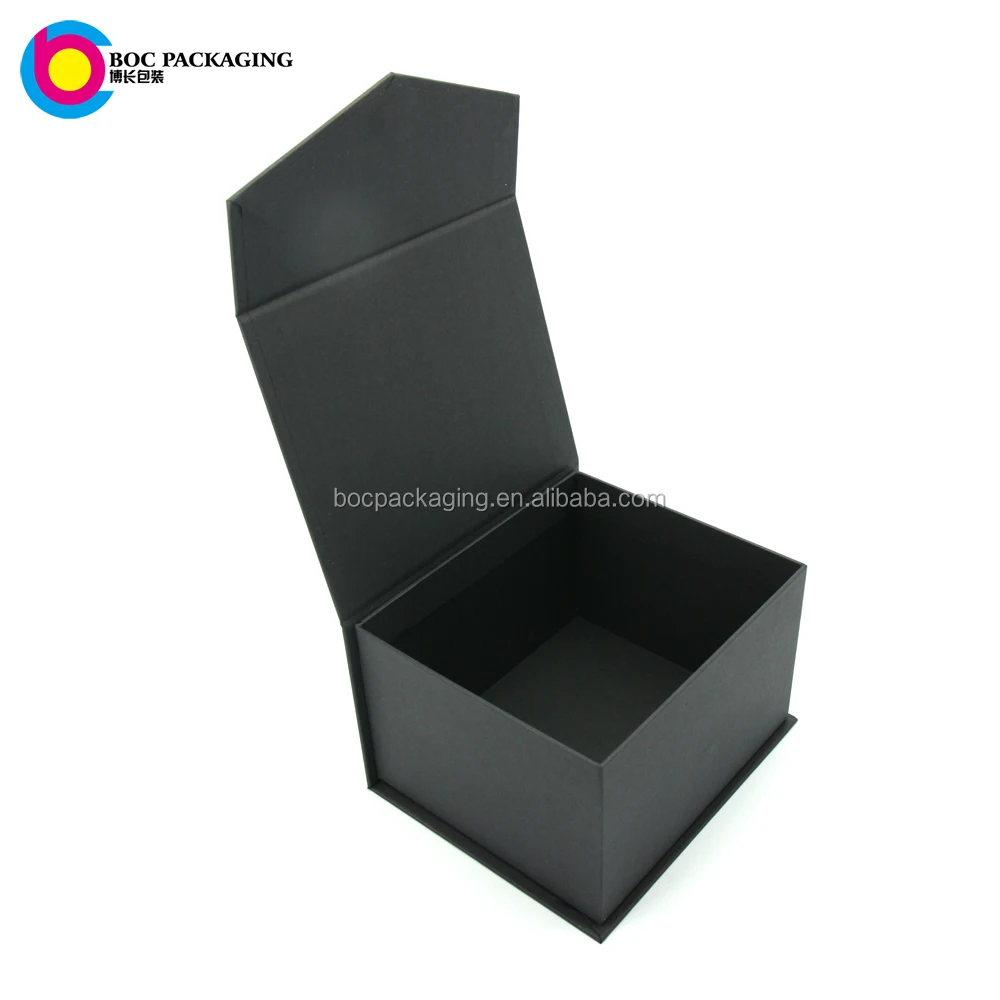LOW MOQ NO MINIMUM Black Magnetic Closure Gift Box for wine glasses