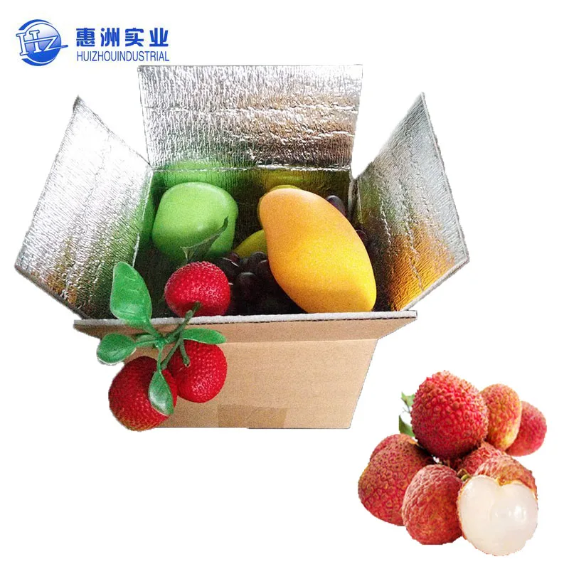 Производитель оптовая складной пены коробка сохранение тепла фрукты личи 5 кг загружен Экспресс