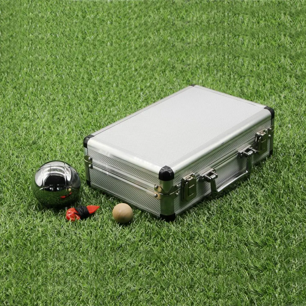 Hot Sale with Case Petanque Boules Ball Pool Red Wooden Case, Then Packing in Carton Steel with Chrome Plating 1000 Sets Xingang