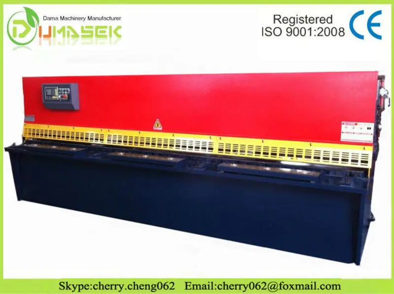 Qc12y/k series 10*2500 stainless steel metal plate hydraulic cutting machine