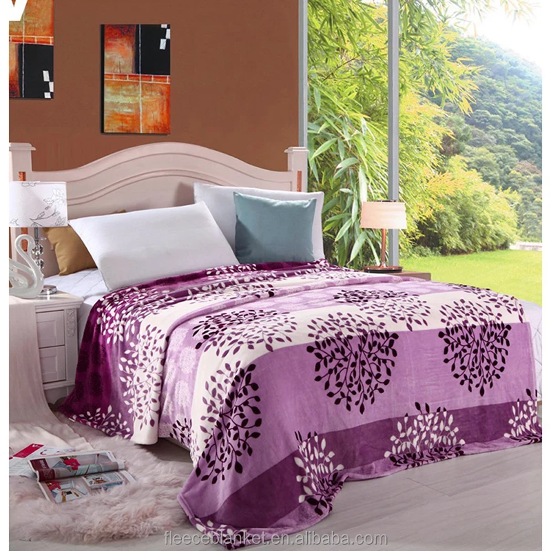 new products Soft  nice handfeeling home use cheap wholesale 100%polyester flannel fleece throw blanket
