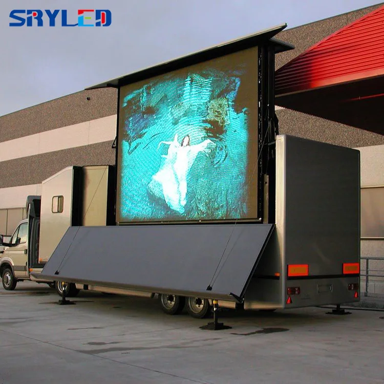 P6 Pantalla Exterior Mobile Led Sign Poster Outdoor Waterproof Digital Panel Trailer Led Display