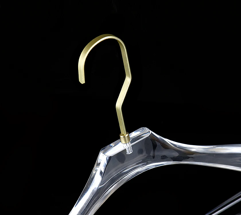 
Luxury Wide Shoulder Gold Acrylic Coat Hanger 